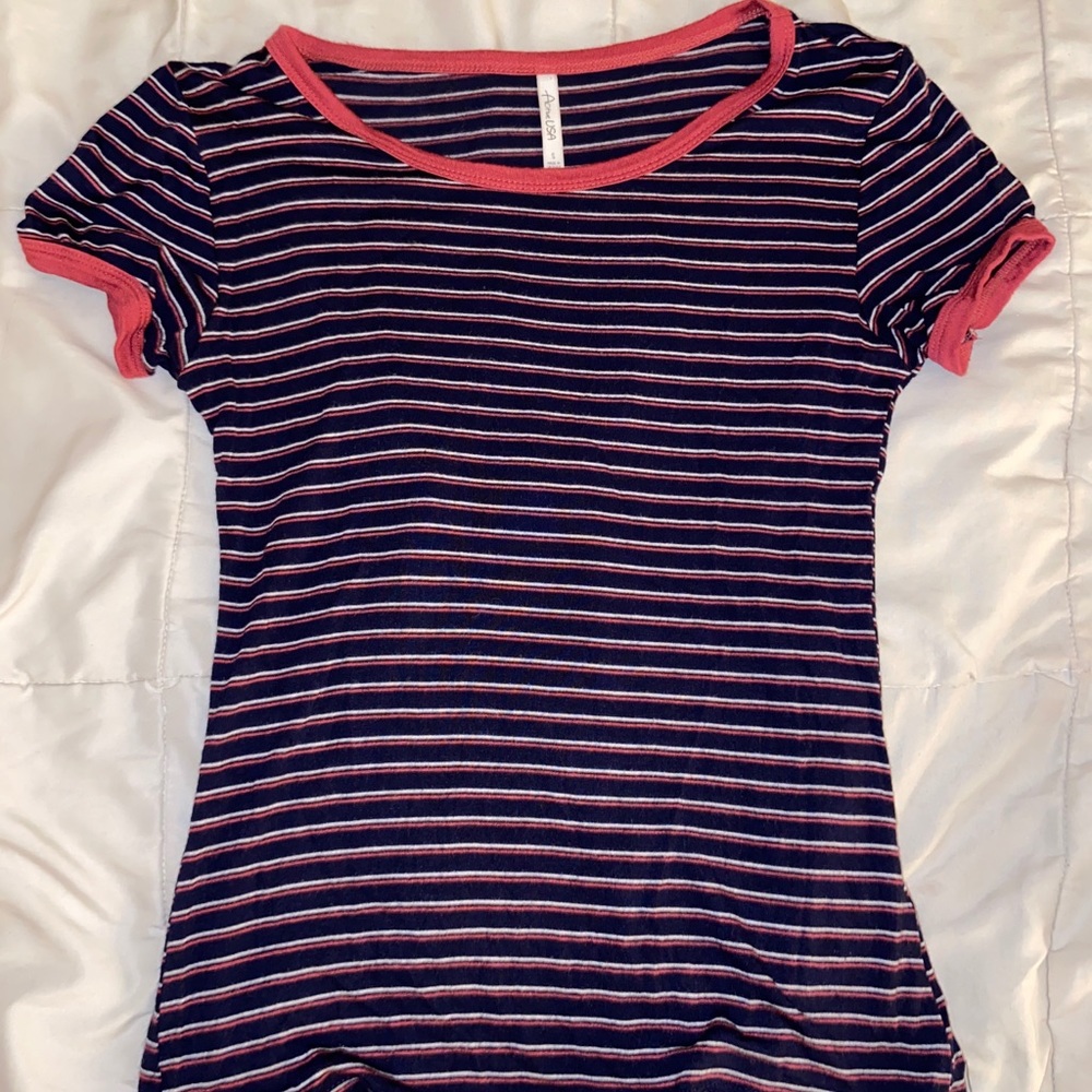 Striped short sleeve